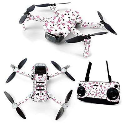 MightySkins Skin for DJI Mavic Mini Portable Drone Quadcopter - Cool Flamingo | Protective, Durable, and Unique Vinyl Decal wrap cover | Easy To Apply, Remove, and Change Styles | Made in the USA (DJMAVMIN-Cool Flamingo)