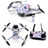 MightySkins Skin for DJI Mavic Mini Portable Drone Quadcopter - Blue Petals | Protective, Durable, and Unique Vinyl Decal wrap cover | Easy To Apply, Remove, and Change Styles | Made in the USA, DJMAVMIN-Blue Petals view 1