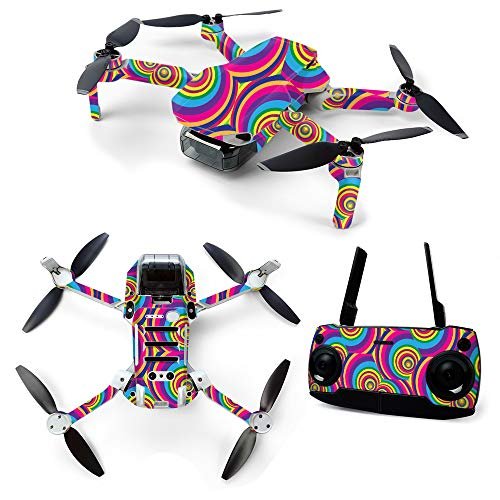 MightySkins Skin for DJI Mavic Mini Portable Drone Quadcopter - Groovy 60s | Protective, Durable, and Unique Vinyl Decal wrap cover | Easy To Apply, Remove, and Change Styles | Made in the USA (DJMAVMIN-Groovy 60s)