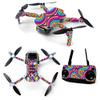 MightySkins Skin for DJI Mavic Mini Portable Drone Quadcopter - Groovy 60s | Protective, Durable, and Unique Vinyl Decal wrap cover | Easy To Apply, Remove, and Change Styles | Made in the USA (DJMAVMIN-Groovy 60s) view 1