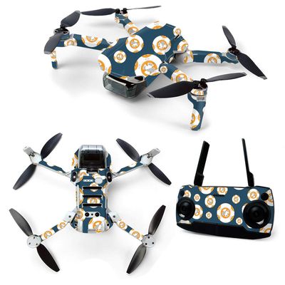 MightySkins Skin for DJI Mavic Mini Portable Drone Quadcopter - Mini Galaxy Bots | Protective, Durable, and Unique Vinyl Decal wrap Cover | Easy to Apply, Remove, and Change Styles | Made in The USA
