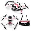 MightySkins Skin for DJI Mavic Mini Portable Drone Quadcopter - Black Pink Chevron | Protective, Durable, and Unique Vinyl Decal wrap cover | Easy To Apply, Remove, and Change Styles | Made in the USA view 1