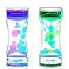 FKYTION Liquid Motion Bubbler Timer Pack of 2 Great Desktop Colorful Hourglass Liquid Bubbler Small Calming Relaxing Toys Sensory Anxiety Autism ADHD Fidget Toys view 1