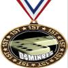 Dominoes 1st Place Perimeter Medal Gold, 2.75" Dominoe Games Prizes, Kids Dominoes Trophy Medal Awards 100 Pack Prime view 1