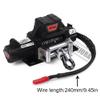 INJORA Metal Automatic Winch Wireless Remote Controller System for 1:10 RC Crawler Car Axial SCX10 90046 TRX4 Redcat (Black) view 3