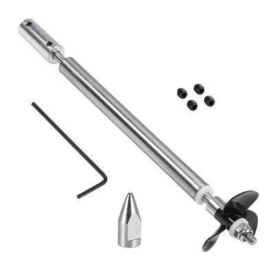 Fielect 4mm Drive Shaft w Propeller and Universal Joint for RC Boat, L150mm Shaft, L100mm Sleeve, D36mm Propeller, Fit for 3mm Motor Shaft