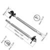 Fielect 4mm Drive Shaft w Propeller and Universal Joint for RC Boat, L150mm Shaft, L100mm Sleeve, D36mm Propeller, Fit for 3mm Motor Shaft view 2