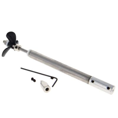 Fielect Drive Shaft w Propeller and Universal Joint for RC Boat, L130mm Shaft, L80mm Sleeve, D36mm Propeller, Fit for 2.3mm Motor Shaft