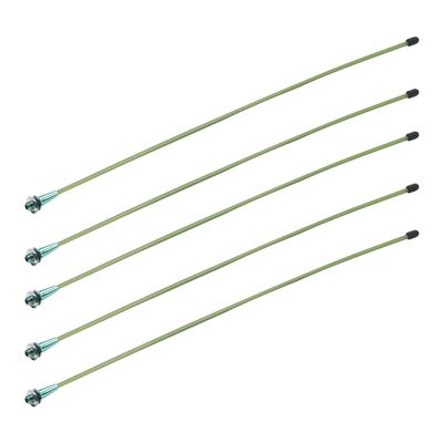 Fielect RC Antenna Tube Green with Green Mount and Cap for RC Boat 5pcs