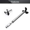 Fielect Drive Shaft w Propeller and Universal Joint for RC Boat, L150mm Shaft, L100mm Sleeve, D36mm Propeller, Fit for 5mm Motor Shaft view 3