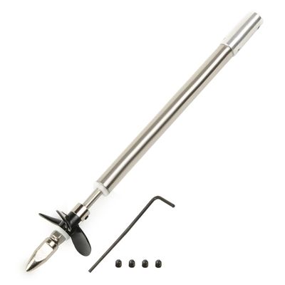 Fielect Drive Shaft w Propeller and Universal Joint for RC Boat, L150mm Shaft, L100mm Sleeve, D36mm Propeller, Fit for 2mm Motor Shaft
