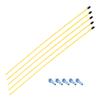 Fielect RC Antenna Tube Yellow with Blue Mount and Cap for RC Boat 5pcs view 1