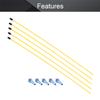 Fielect RC Antenna Tube Yellow with Blue Mount and Cap for RC Boat 5pcs view 3