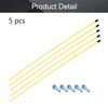 Fielect RC Antenna Tube Yellow with Blue Mount and Cap for RC Boat 5pcs view 4