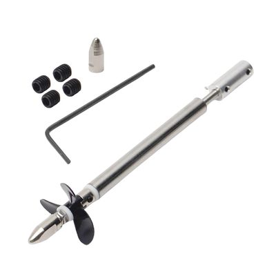 Fielect Drive Shaft w Propeller and Universal Joint for RC Boat, L130mm Shaft, L80mm Sleeve, D36mm Propeller, Fit for 4mm Motor Shaft