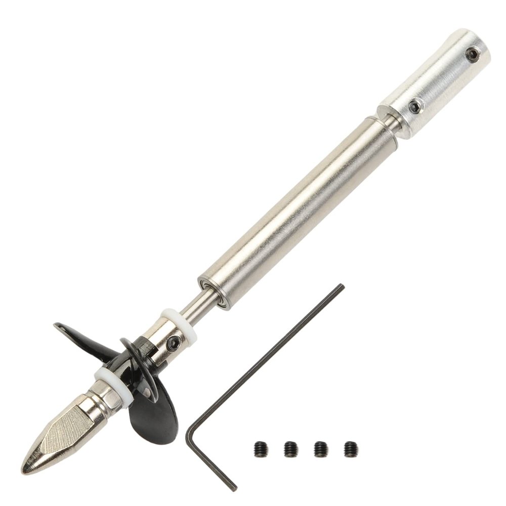 Fielect Drive Shaft w Propeller and Universal Joint for RC Boat, L100mm Shaft, L50mm Sleeve, D36mm Propeller, Fit for 4mm Motor Shaft