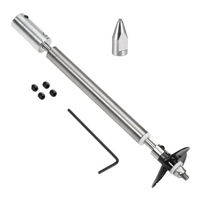 Fielect Drive Shaft w Propeller and Universal Joint for RC Boat, L130mm Shaft, L80mm Sleeve, D36mm Propeller, Fit for 6mm Motor Shaft