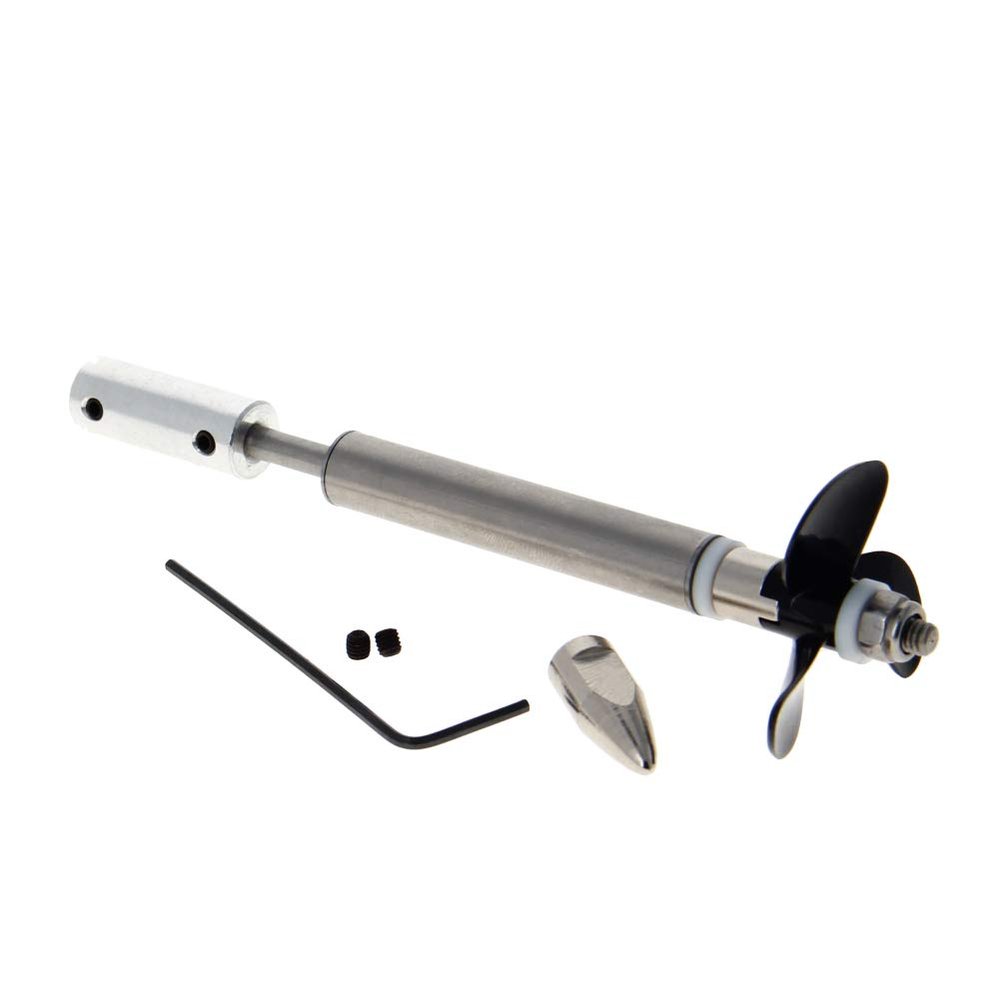 Fielect Drive Shaft w Propeller and Universal Joint for RC Boat, L100mm Shaft, L50mm Sleeve, D36mm Propeller, Fit for 2mm Motor Shaft