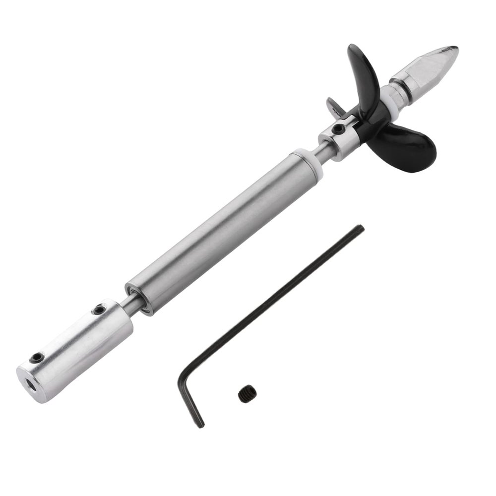 Fielect Drive Shaft w Propeller and Universal Joint for RC Boat, L100mm Shaft, L50mm Sleeve, D36mm Propeller, Fit for 3.17mm Motor Shaft