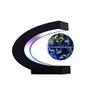 FUGEST Magnetic Floating Globe 2 in 1 Blue 4in Constellations World Map C Shape Base LED Light Lamp Rotating view 1