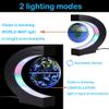 FUGEST Magnetic Floating Globe 2 in 1 Blue 4in Constellations World Map C Shape Base LED Light Lamp Rotating view 2