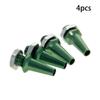 Fielect RC Antenna Mount, M6 Thread, Aluminum Alloy, for RC Boat Green 4pcs view 2