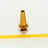 Fielect RC Antenna Tube Yellow with Golden Mount and Cap for RC Boat 5pcs view 3