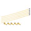 Fielect RC Antenna Tube Yellow with Golden Mount and Cap for RC Boat 5pcs view 4