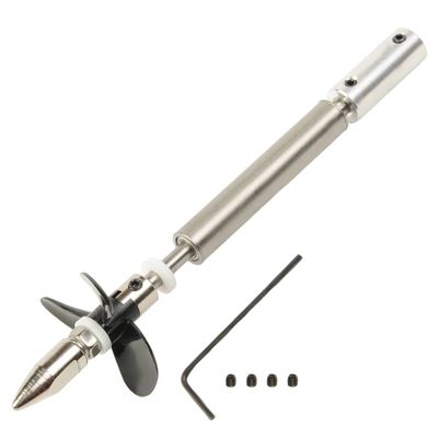 Fielect Drive Shaft w Propeller and Universal Joint for RC Boat, L100mm Shaft, L50mm Sleeve, D36mm Propeller, Fit for 5mm Motor Shaft