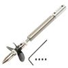 Fielect Drive Shaft w Propeller and Universal Joint for RC Boat, L100mm Shaft, L50mm Sleeve, D36mm Propeller, Fit for 5mm Motor Shaft view 1