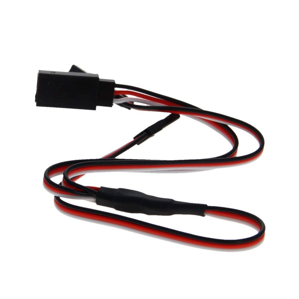 Fielect 11.81"/300mm Black Red White Y Servo Extension Cable Remote Control Racing Part for Various Models of Electronic Products 10Pcs