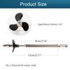 Fielect Drive Shaft w Propeller and Universal Joint for RC Boat, L130mm Shaft, L80mm Sleeve, D36mm Propeller, Fit for 2mm Motor Shaft view 2