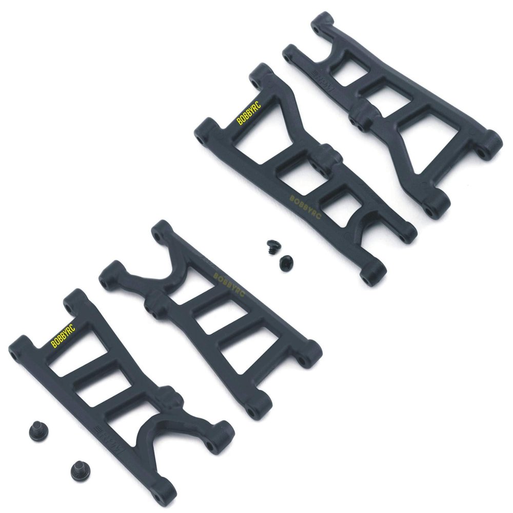RPM Suspension Arms A-Arms Set Front Rear Black for Arrma Typhon 4x4 3s