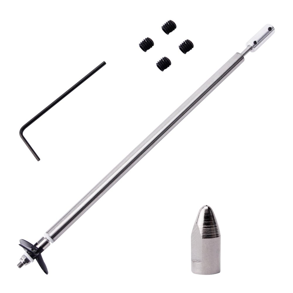 Fielect Drive Shaft w Propeller and Universal Joint for RC Boat, L300mm Shaft, L250mm Sleeve, D36mm Propeller, Fit for 5mm Motor Shaft