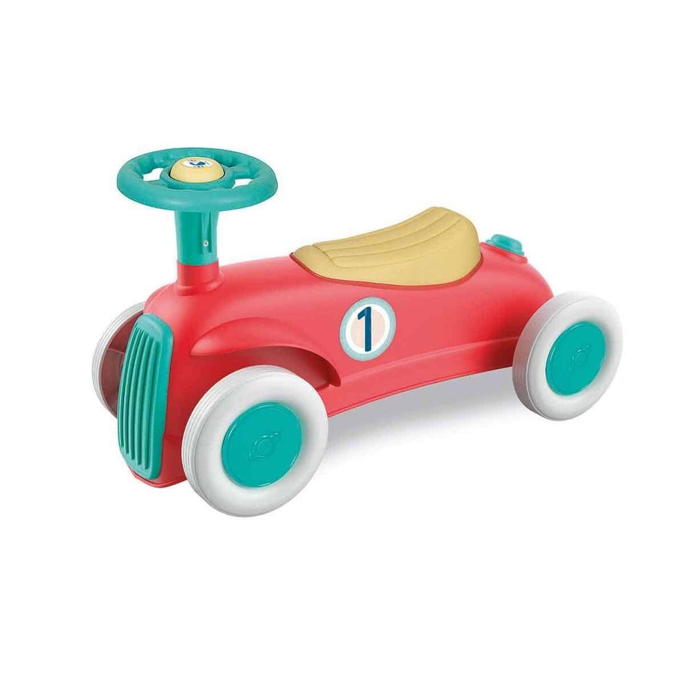 Clementoni 17308 My First Ride On Car-Get in and Play-100% Recycled Material-Made in Italy-Suitable for 12-36 Months, Multi-Coloured