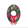 Swimline Christmas Wreath Pool Ring  Inflatable Lounge Float with Fun Design for Adults & Teens  Durable Vinyl Ring for Pool, Lake, or Beach  Easy to Inflate and Store view 3