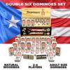 PRK 14 Puerto Rico Gifts Premium Dominoes Set Friends Gift Packs Large Adult Size Double six Domino with PR Flag Authentic Puerto Rican Design view 4