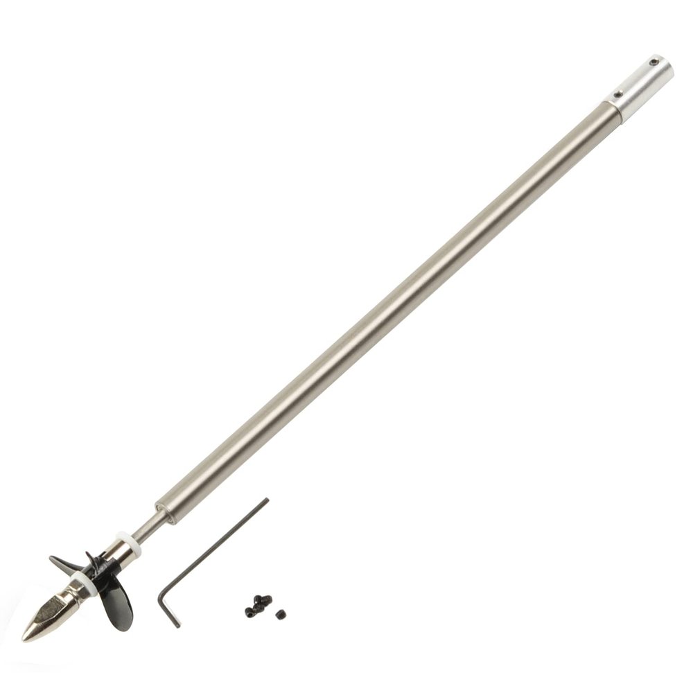 Fielect Drive Shaft w Propeller and Universal Joint for RC Boat, L250mm Shaft, L200mm Sleeve, D36mm Propeller, Fit for 3.17mm Motor Shaft