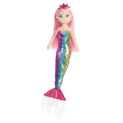 Aurora Enchanting Sea Sparkles Nanda Stuffed Doll - Imaginative Play with Magical Companions - Perfect for Kid's Birthdays and Celebrations - Pink 18 Inches