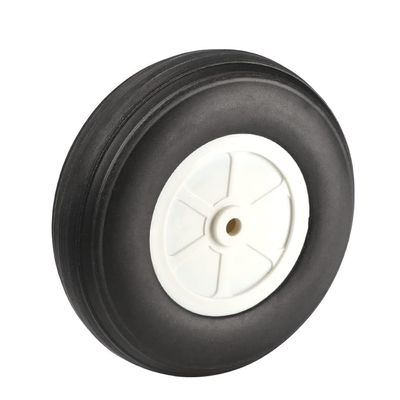 Fielect 1 inch RC Model Airplane Super Light Sponge Tire Tail Wheel Tire and Wheel Sets for RC Car Airplane PU Sponge Tire with Plastic Hub