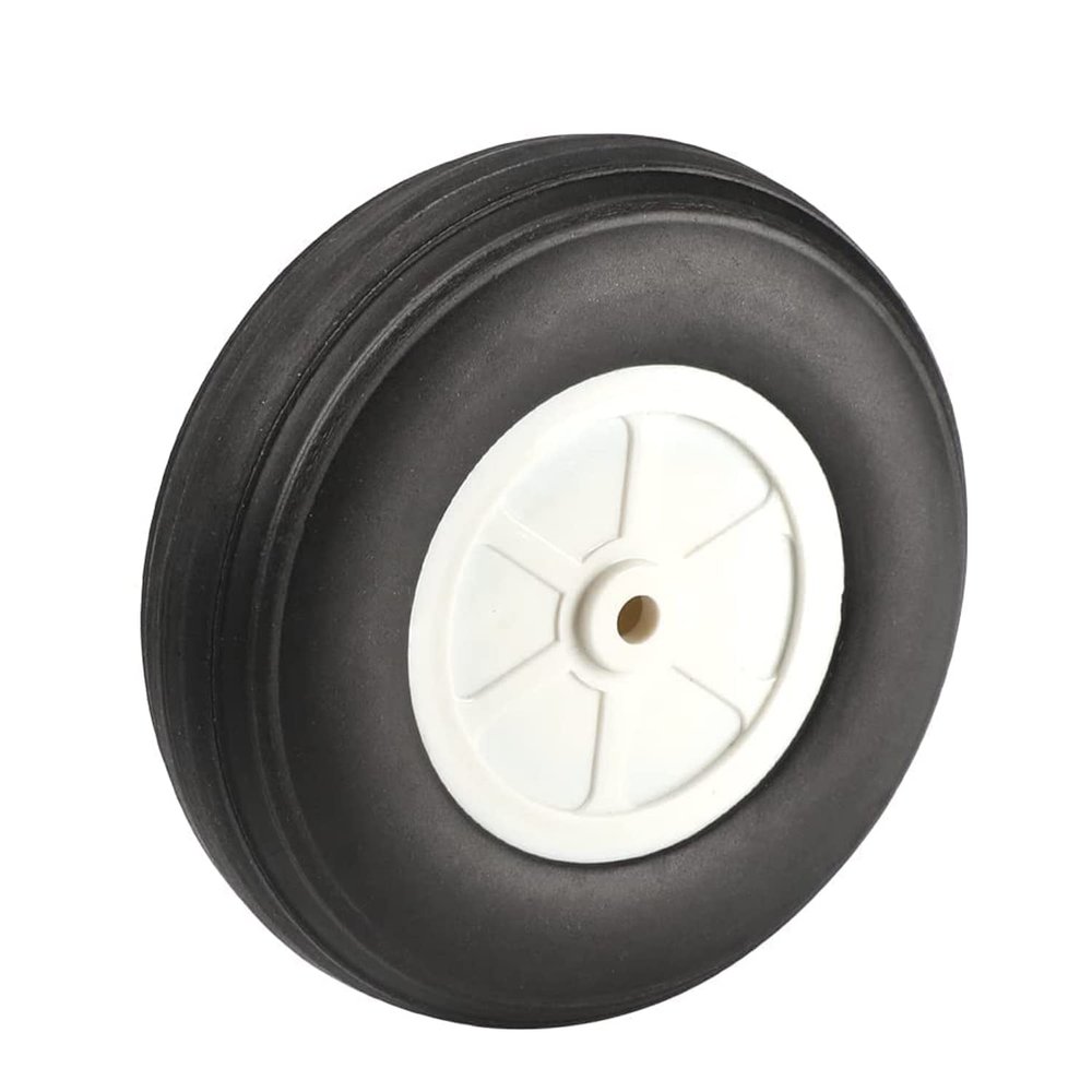 Fielect 1 inch RC Model Airplane Super Light Sponge Tire Tail Wheel Tire and Wheel Sets for RC Car Airplane PU Sponge Tire with Plastic Hub
