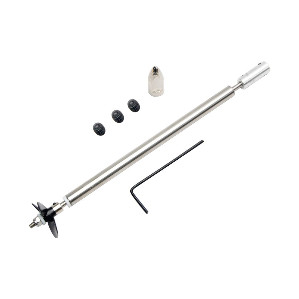 Fielect Drive Shaft w Propeller and Universal Joint for RC Boat, L200mm Shaft, L150mm Sleeve, D36mm Propeller, Fit for 3.17mm Motor Shaft