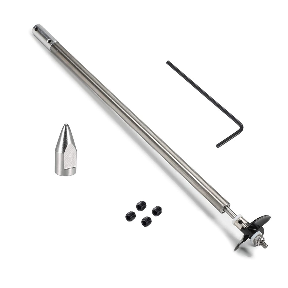 Fielect Drive Shaft w Propeller and Universal Joint for RC Boat, L250mm Shaft, L200mm Sleeve, D36mm Propeller, Fit for 3mm Motor Shaft