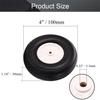Fielect 4 inch RC Model Airplane Super Light Sponge Tire Tail Wheel Tire and Wheel Sets for RC Car Airplane PU Sponge Tire with Plastic Hub 2 Pcs view 2