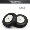 Fielect 4 inch RC Model Airplane Super Light Sponge Tire Tail Wheel Tire and Wheel Sets for RC Car Airplane PU Sponge Tire with Plastic Hub 2 Pcs view 4
