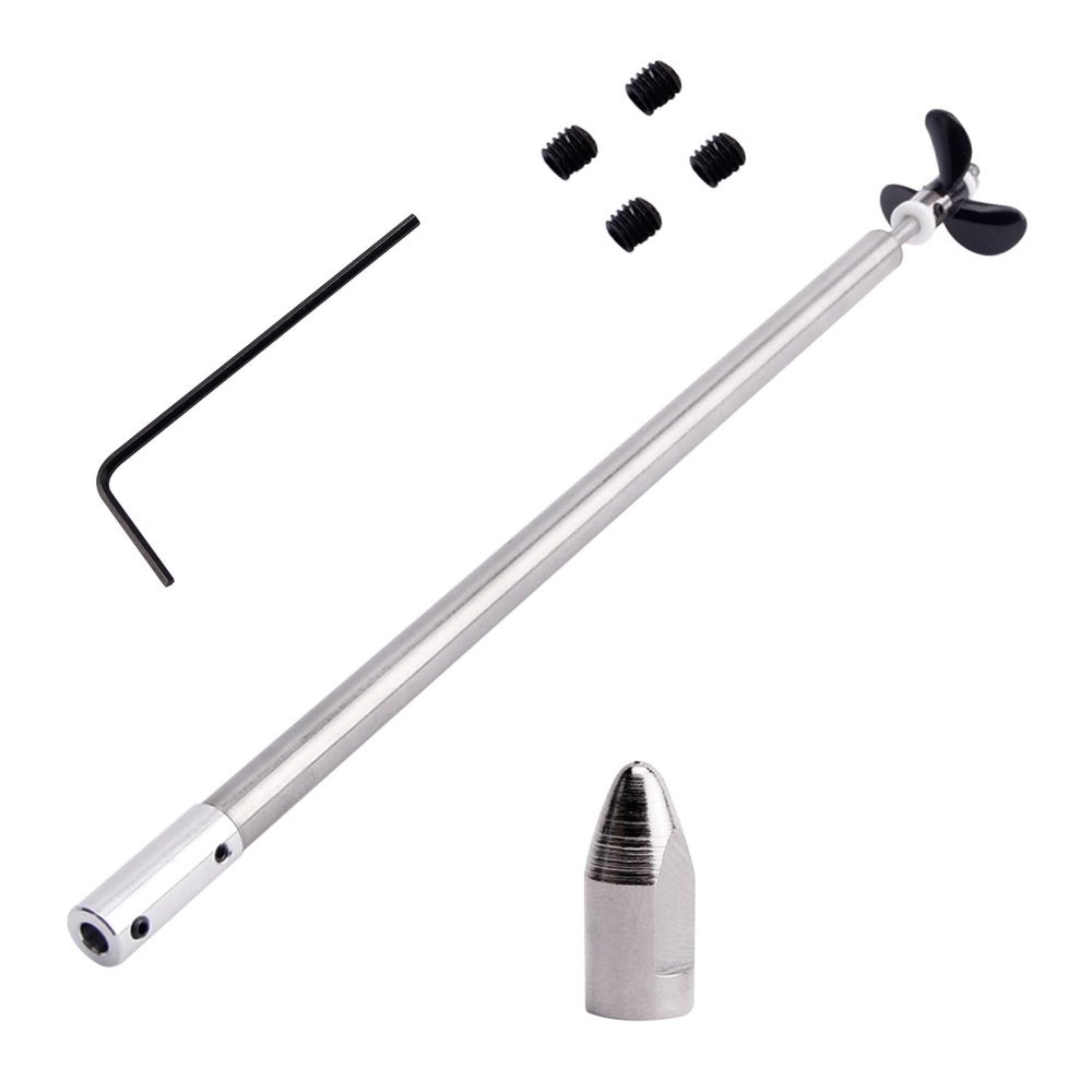 Fielect Drive Shaft w Propeller and Universal Joint for RC Boat, L250mm Shaft, L200mm Sleeve, D36mm Propeller, Fit for 5mm Motor Shaft