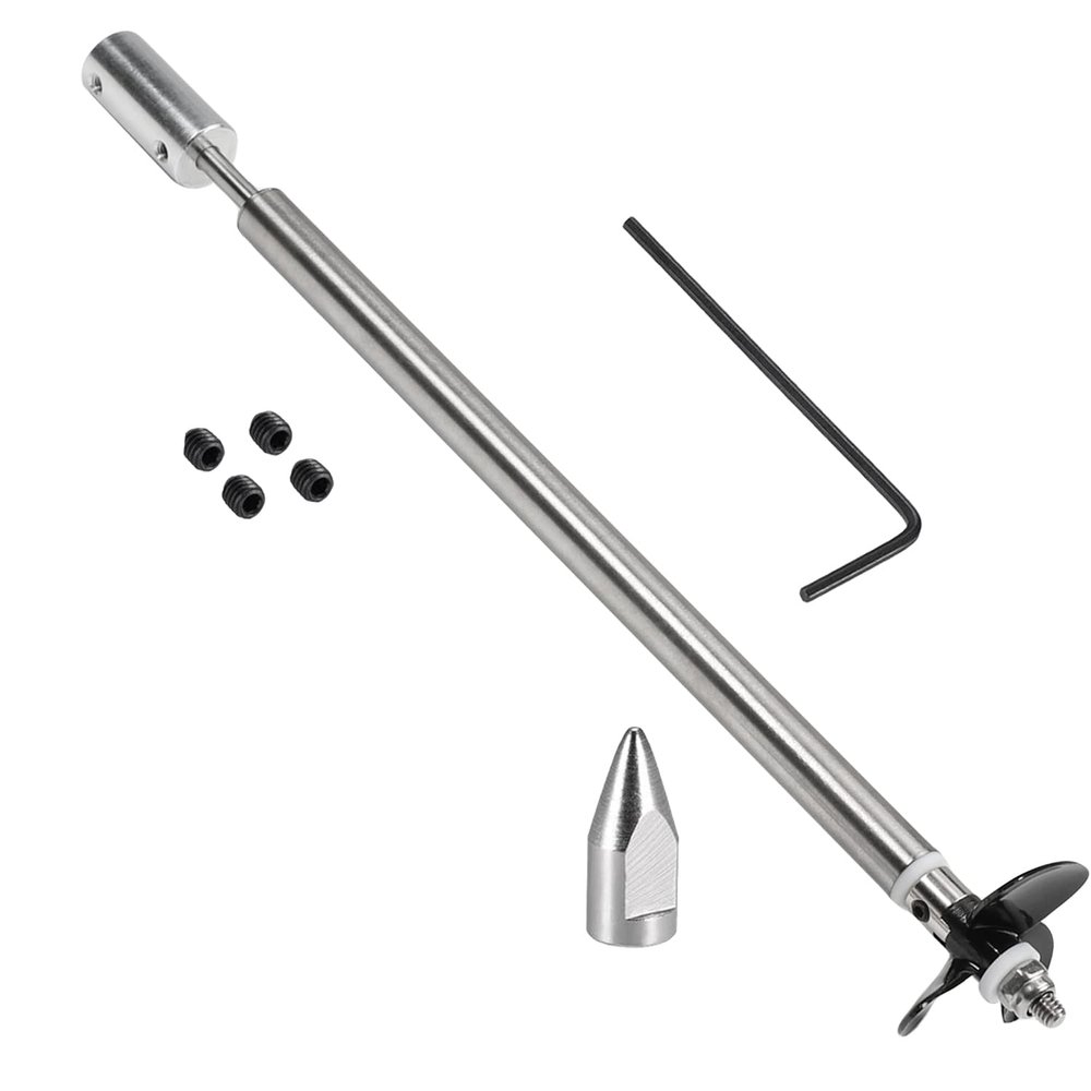 Fielect Drive Shaft w Propeller and Universal Joint for RC Boat, L200mm Shaft, L150mm Sleeve, D36mm Propeller, Fit for 6mm Motor Shaft
