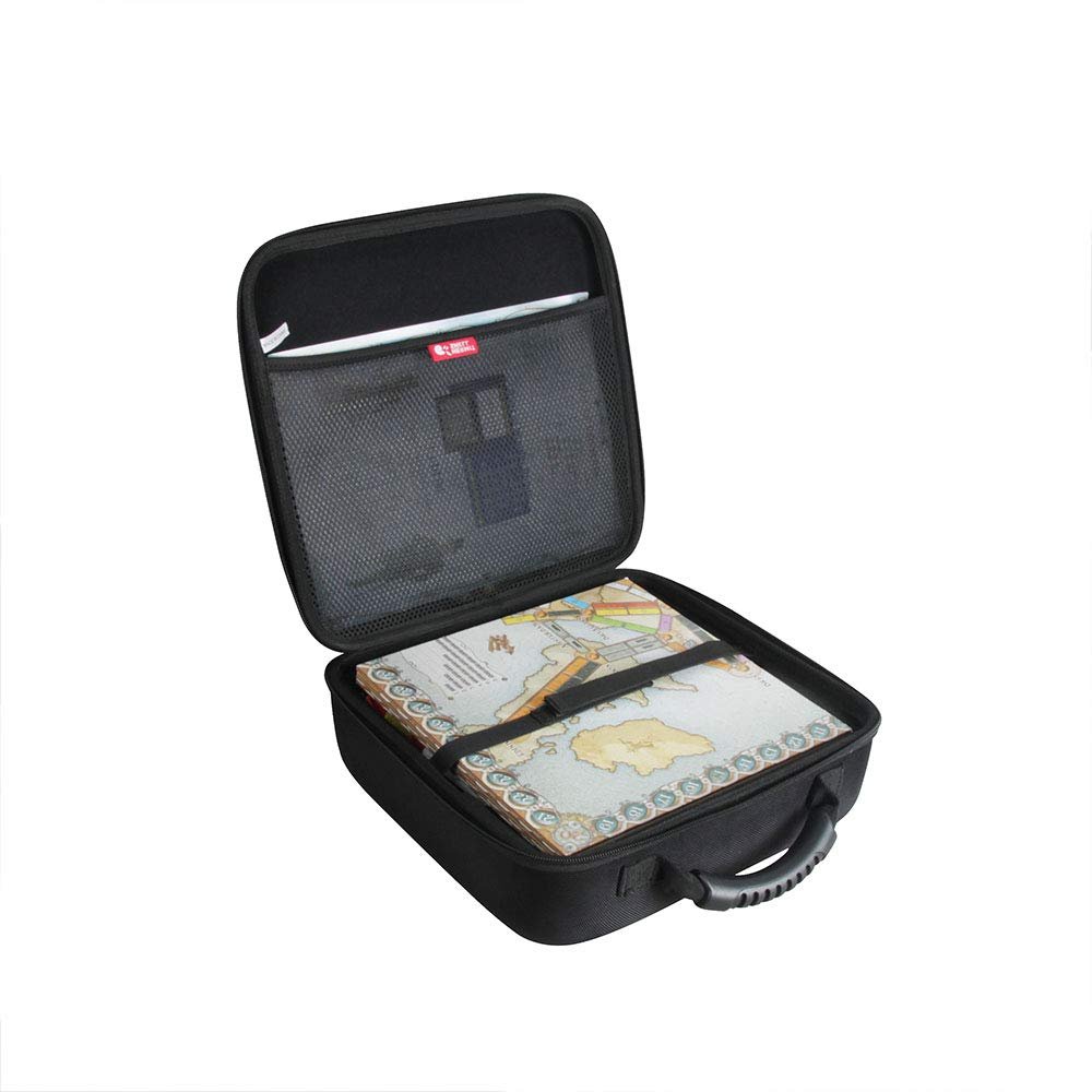 Hermitshell Hard Travel Case for Asmodee Ticket To Ride - Fits Main Game + USA 1910 Expasion
