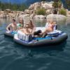 Intex 5 Seat Lounging Pool Float & 2 Seat Pool Tube Float w/ Cooler & Repair Kit view 3