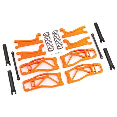 8995T - Suspension kit, WideMaxx, Orange (Includes Front & Rear Suspension arms, Front Toe Links, Rear Shock Springs)